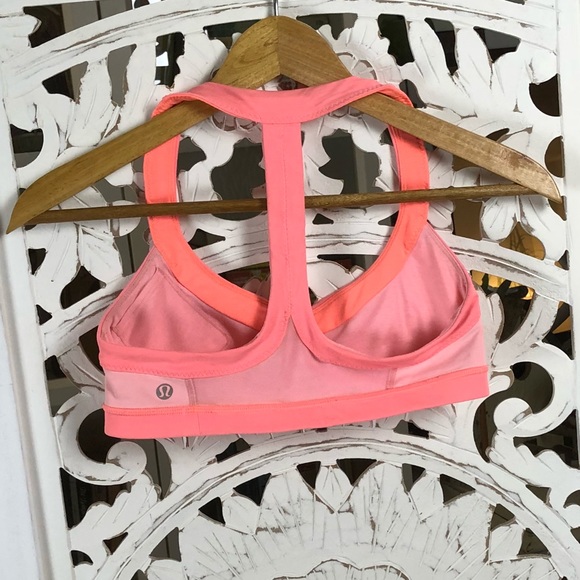 Lululemon sprint sports bra coral pink - Picture 4 of 5